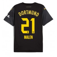 Camisa de Futebol Borussia Dortmund Donyell Malen #21 Equipamento Secundário 2024-25 Manga Curta